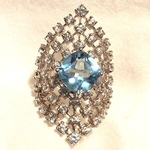 Rarities w/ Carol Brodie 925 Silver, Sky Blue topaz, white zircon